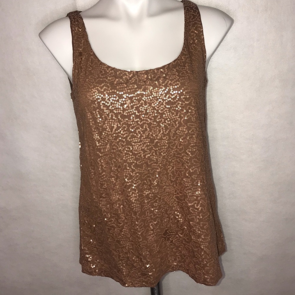 Talbots Sequined Tank Top Medium - image 1